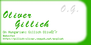 oliver gillich business card
